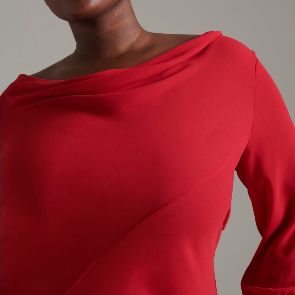 NWT Pari Passu Millie Bias Red Women's Dress D18 - Picture 5 of 5